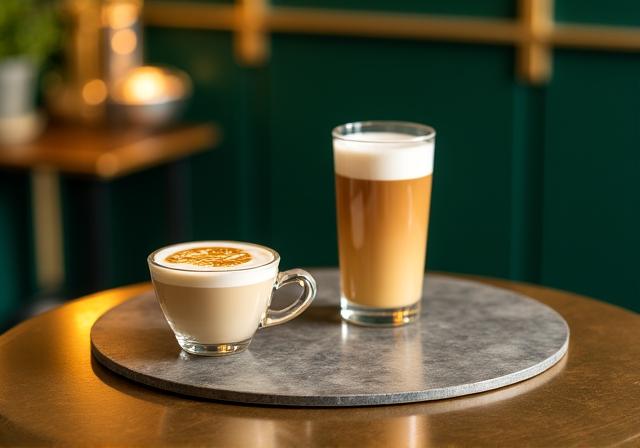 Selezione di bevande speciali DecoCaffè in un ambiente Art Déco